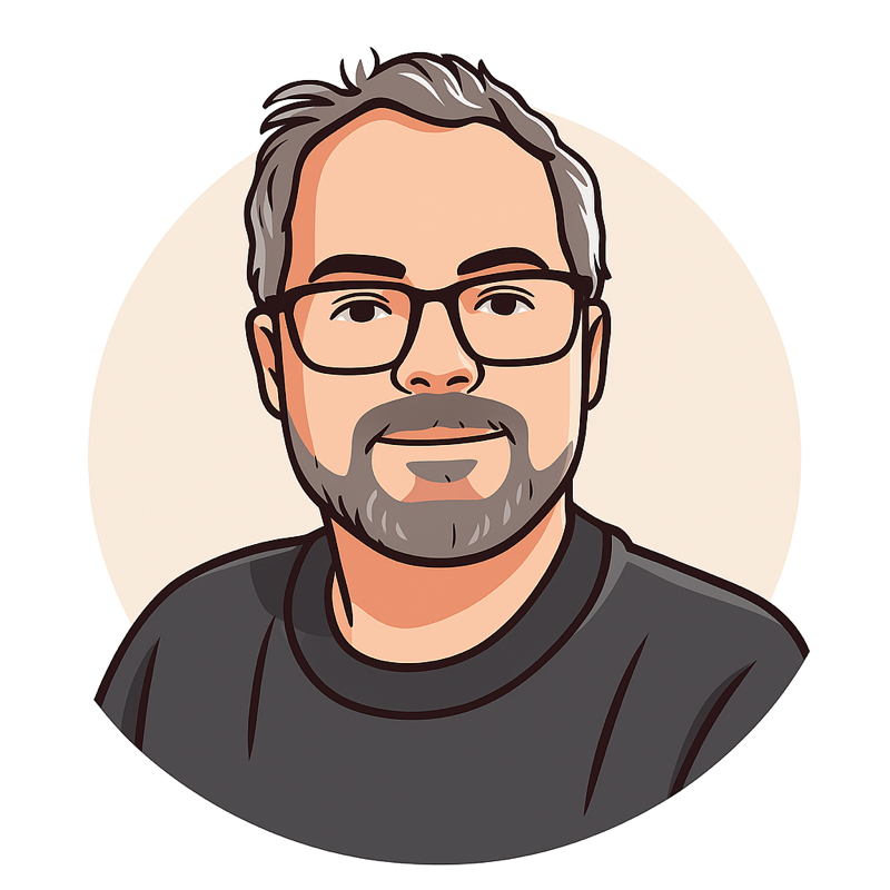 Illustrated portrait of Matt Crane